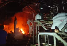 Ledakan tengah Malam Hanguskan Gudang Ayam di Winduhaji