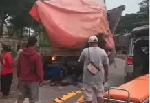 Tabrakan Beruntun Truk di Pantura Indramayu