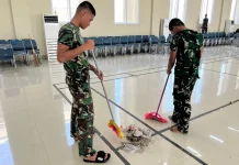 Ratusan Personel TNI Bersihkan Asrama Haji jelang Haji 2026