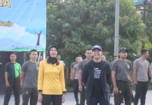 Polres Majalengka Gelar Olahraga Bersama Peringati Hari K3 Sedunia