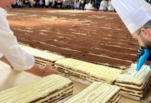 Rekor Tiramisu Terpanjang Dunia Tercipta di London