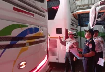 Polres Majalengka Ramp Check Bus Buruh ke Jakarta jelang May Day 2026