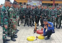 Pelatihan Damkar Indramayu Bersama TNI Tingkatkan Kesiapsiagaan