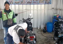Polres Cirebon Kota Sediakan Cuci Motor Gratis Setiap Hari untuk Ojol