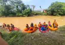 Tim Gabungan Lanjutkan Pencarian Bocah Tenggelam di Sungai Kriyan