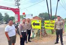Polisi dan PUTR Cek Kesiapan Perbaikan Jembatan Monjot Kertajati Majalengka