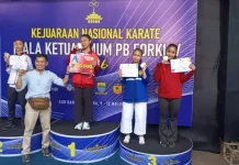Atlet Karate Asal Kuningan Raih Perunggu di Kejurnas PB Forki