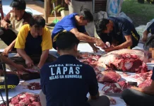 Momentum Iduladha, Lapas Kuningan Potong Delapan Hewan Kurban