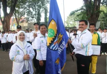 Wali Kota Cirebon Lepas Kontingen PORSENITAS XIII dan Apresiasi Atlet