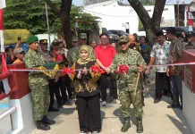 Danrem 063 SGJ Resmikan Jembatan Armco Tahap II di Pekiringan Kota Cirebon