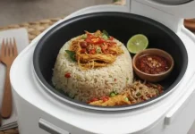 Nasi Liwet Ayam Rice Cooker, Menu Sepiring Lengkap tanpa Ribet