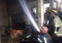 Kios Sayuran di Pasar Jatibarang Indramayu Hangus Terbakar