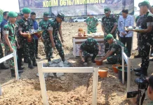 Pembangunan Koramil 1618 Cikedung Indramayu Resmi Dimulai