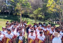Ratusan Kader Gerindra Kuningan Digembleng Semi-Militer di Sumedang