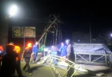 Videotron Roboh dalam Perbaikan, Pemkab Majalengka Klaim Faktor Alam
