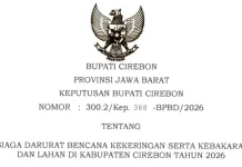 Pemkab Cirebon Tetapkan Status Siaga Darurat Bencana Kekeringan - Karhutla 2026
