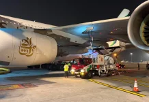 Raksasa Emirates A380 Mendarat di Soetta, Pertamina Siap Layani Avtur