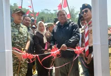 Bupati dan Dandim Majalengka Resmikan Jembatan Perintis Garuda Merah Putih