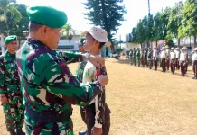 Kodim Kuningan Bentuk Karakter dan Kepemimpinan 52 Kadet Muda