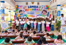 Karang Taruna Wirasantika Indramayu Gelar Lomba Mewarnai Anak