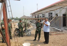 Danrem 063/SGJ Tinjau Pembangunan Koramil 1618/Cikedung Indramayu