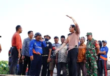 Bupati Indramayu Lucky Hakim Tinjau Jembatan Desa 3 di Terisi