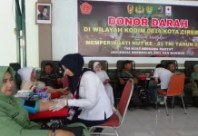 Kodim 0614/Kota Cirebon Ajak TNI-Polri hingga Pelajar Donor Darah