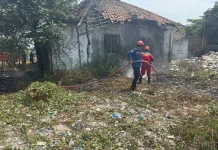 Rumah Kosong di Kroya Indramayu Terbakar akibat Ulah ODGJ