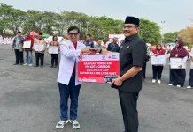 Pemkot Cirebon Terima Bantuan 8 Toren Air PMI untuk at Kekeringan