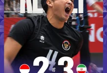 Sengit 5 Set, Timnas Voli Indonesia Takluk Tipis dari Iran