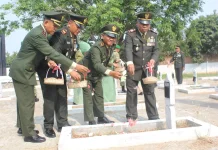 Dandim 0616/Indramayu Ziarah Nasional HUT ke-81 TNI