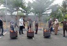 Kejari Majalengka Musnahkan Barang Bukti dari 28 Perkara Inkrah