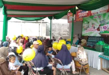 Posyandu di Alfamart Pamijahan Layani Kesehatan Ibu dan Anak