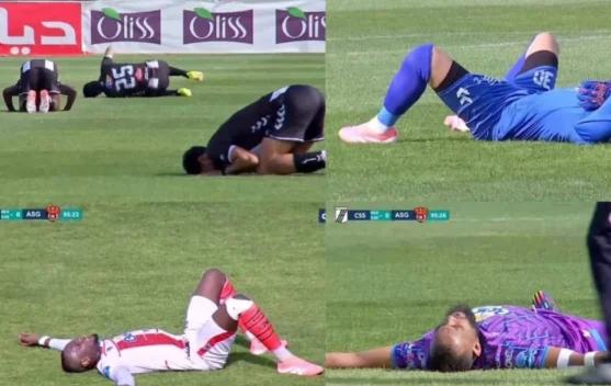 Laga "Panas" di Bulan Ramadan, Pemain Bertumbangan