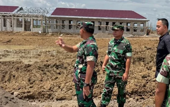 Dandim 0616/Indramayu Tinjau Pembangunan Proyek Strategis Nasional Milik TNI