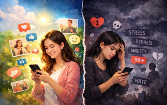 Media Sosial dan Kesehatan Mental, antara Manfaat dan Risiko