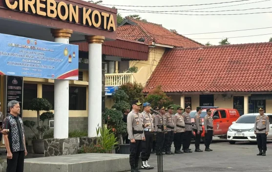 Polres Cirebon Kota Gelar Apel Pasukan Operasi Ketupat Lodaya 2026