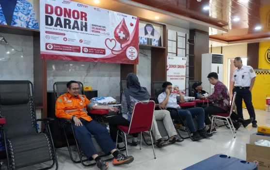 Aksi Donor Darah KAI Daop 3 Cirebon Kumpulkan 88 Kantong untuk PMI
