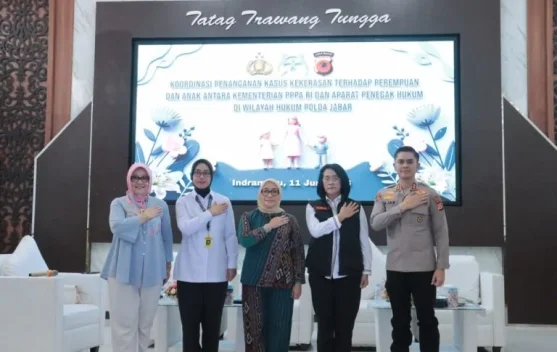 Menteri PPPA Bahas Kekerasan Perempuan dan Anak Bareng Polres Indramayu