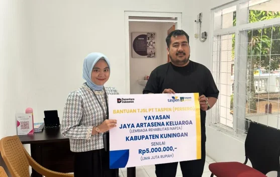 TASPEN Cirebon Salurkan Bantuan Operasional Panti Rehabilitasi NAPZA