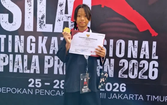 Atlet Cilik Asal Indramayu Raih Juara I Pencak Silat Piala Presiden 2026