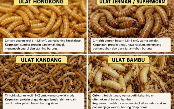 Kenali Berbagai Macam Ulat dan Kegunaannya untuk Burung Berkicau