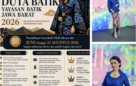 24 Oktober 2026, Jambore Batik Jawa Barat Perdana digelar di Kota Bandung