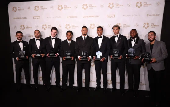 Arsenal Dominasi PFA Team of the Year 2025/2026