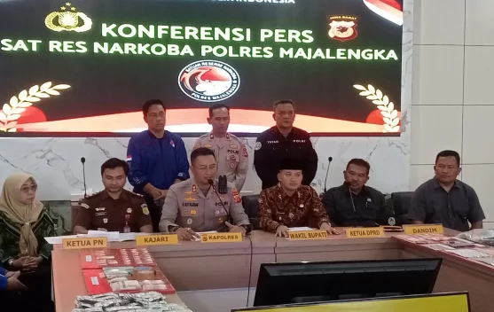 Polres Majalengka Ungkap Lima Kasus Narkoba, Sita 51 Gram Sabu dan 3.805 Obat Keras