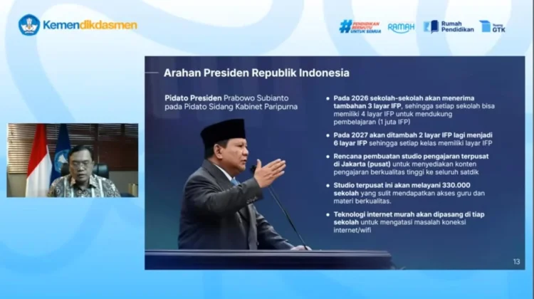 Kemendikdasmen Dorong Guru Optimalkan Pemanfaatan IFP Pembelajaran