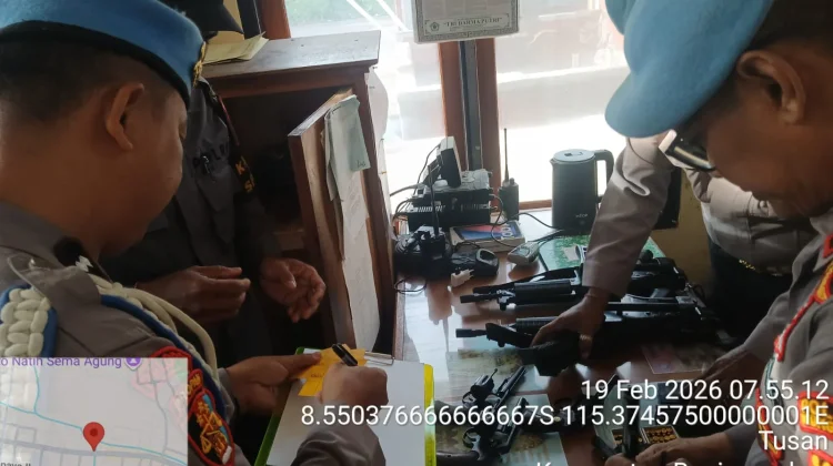 Sipropam Polres Klungkung Gelar Opsgaktibplin di Polsek Banjarangkan