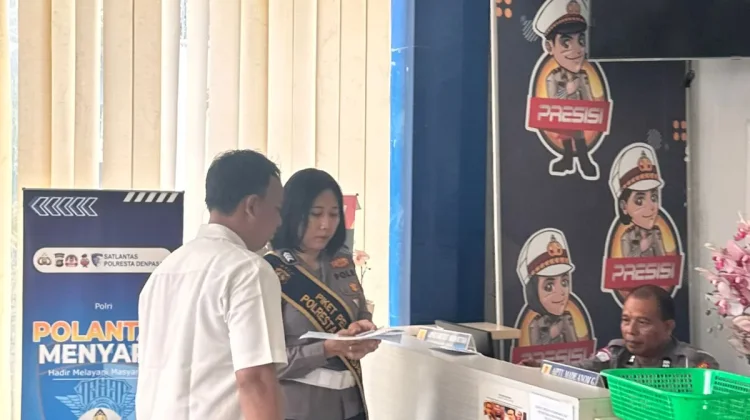 Satlantas Polresta Denpasar Tingkatkan Pelayanan Prima Zona 1