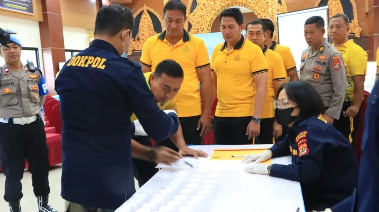 Polres Klungkung Gelar Pemeriksaan Urine PJU, Perwira dan ASN