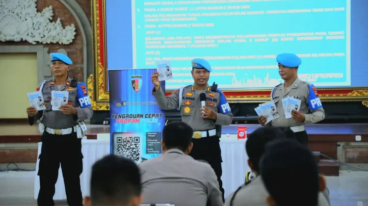 Bidpropam Polda Bali Sosialisasi Pengaduan QR Code